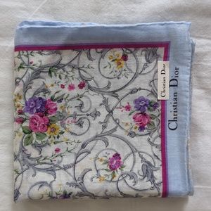NWT christian dior floral handkerchif
